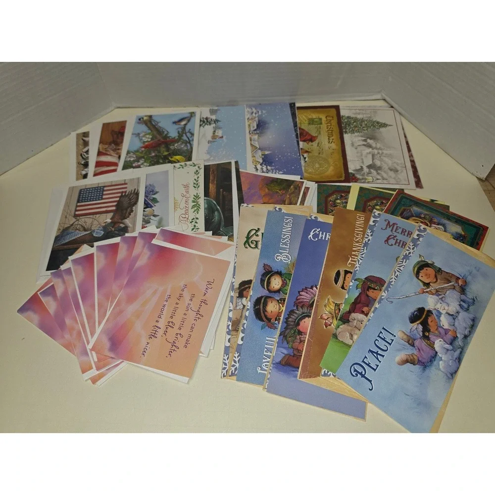 Lot‎ C Christmas Holiday Fall Greeting Cards